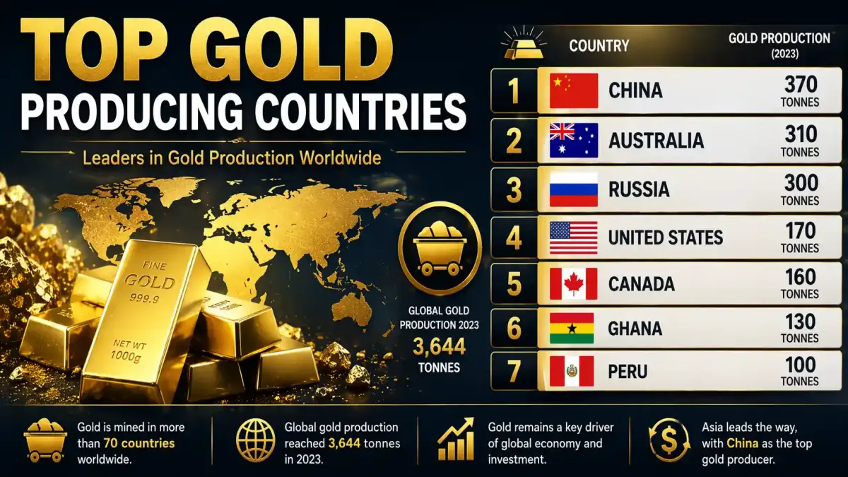 Top Gold Producing Countries